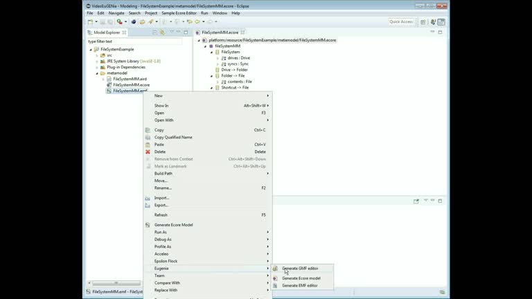  [VIDEO] Creating a basic graphical model editor with EuGENIA