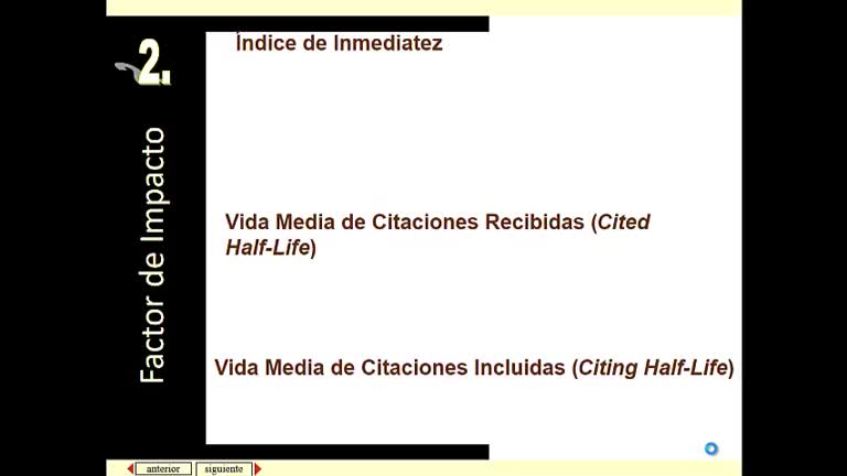 Tema 2, Apartado 2: Factor de Impacto en revistas
